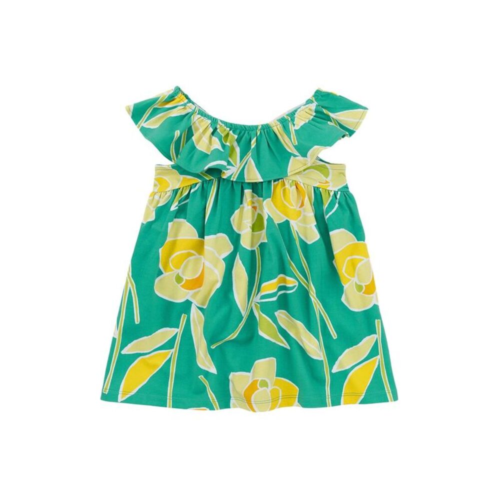 Tea Collection  Ruffle Neck Baby Dress